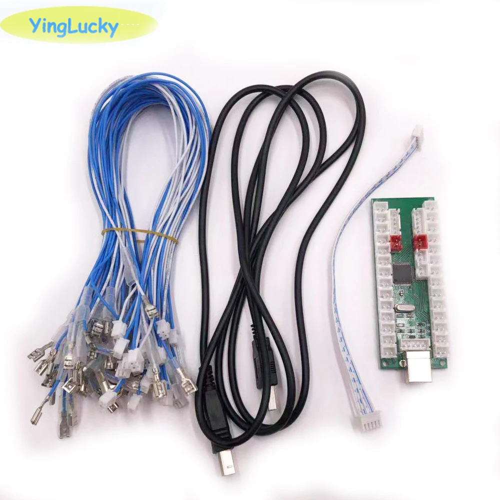 2 проигрывателя PS 2/PS 3/PC/аркада pcb джойстик USB аркадный джойстик USB энкодер плата для ПК Джойстик Sanwa для аркадных игр Комплект Аркады своими руками