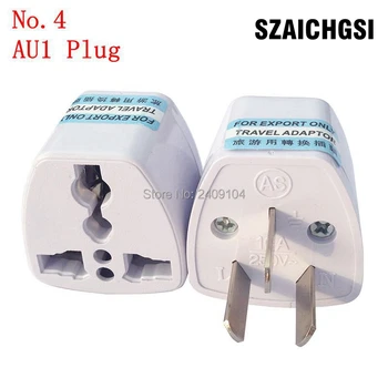 

SZAICHGSI universal AU Plug Adapter Power Socket White Travel Converter Conversion Plug style1 wholesale 1000pcs