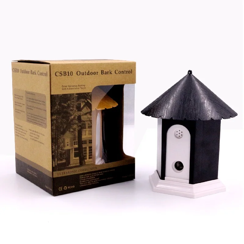 Pet Dog Ultrasonic Anti Barking Device Outdoor Hanging Sound Control Stop Barking Dog Repeller Training Control Tools