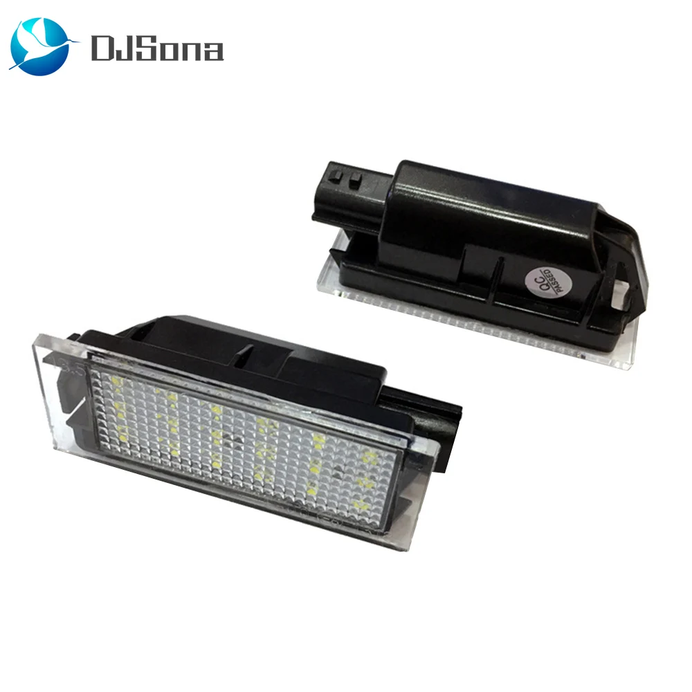 

2pcs Car LED License Plate Light SMD 3528 for Renault Megane 2 Clio Laguna 2 Megane 3 Twingo Master Velsatis