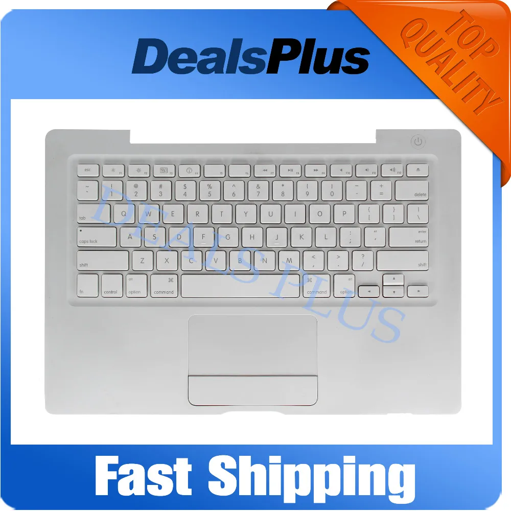 

Top Case & Touchpad & US keyboard white with silver cable FITS MacBook 13" A1181 A1185 (with crack)