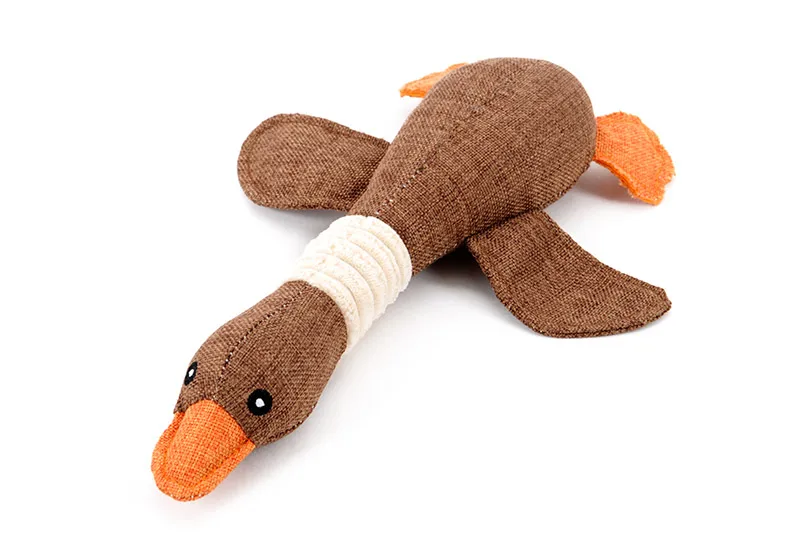 ANSINPARK lovely cat cat dog dog chew toy animal toy stuffed animal squirrel bite cloth fabric cartoon wild goose squeak toy j66