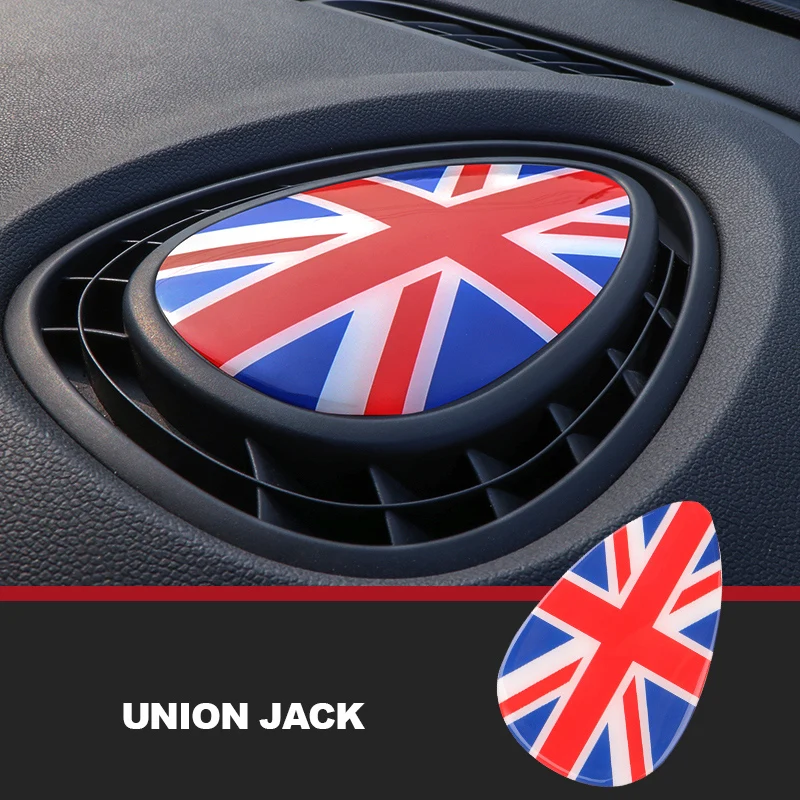 Юнион Джек центр воздуха на выходе 3D Специальный защитный чехол наклейка для MINI COOPER F54 F55 F56 Clubman интерьерные аксессуары - Название цвета: union jack