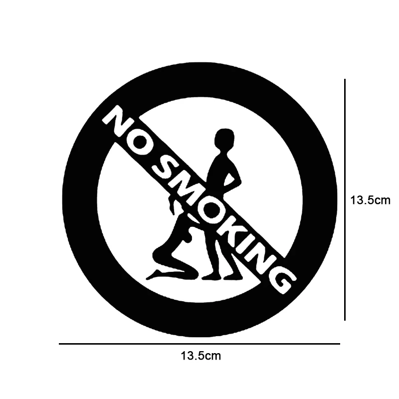 13.5cm13.5cm Car Stickers 3D Girl And Boy No Smoking Fashion Sticker Funny Vinyl Car Styling Decal Motorcycle Sticker On Car (6)