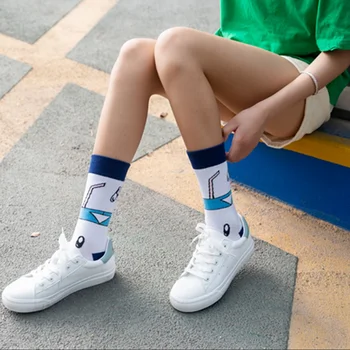 

2019 New Summer Unisex Candy Color Creative Cute Embroidery Expression Boat Socks Fashion Cotton Breathable Stock