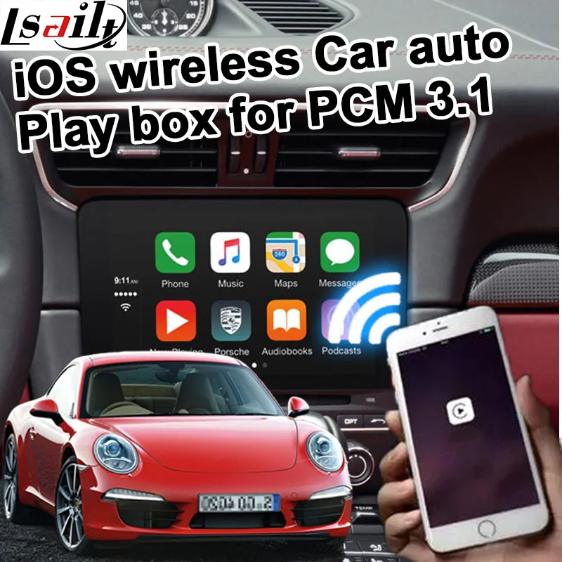 Беспроводная Автомобильная игровая коробка для Porsche PCM 3,1 Cayenne Macan Pana mera 911 и т. д. для carplay на Porsche