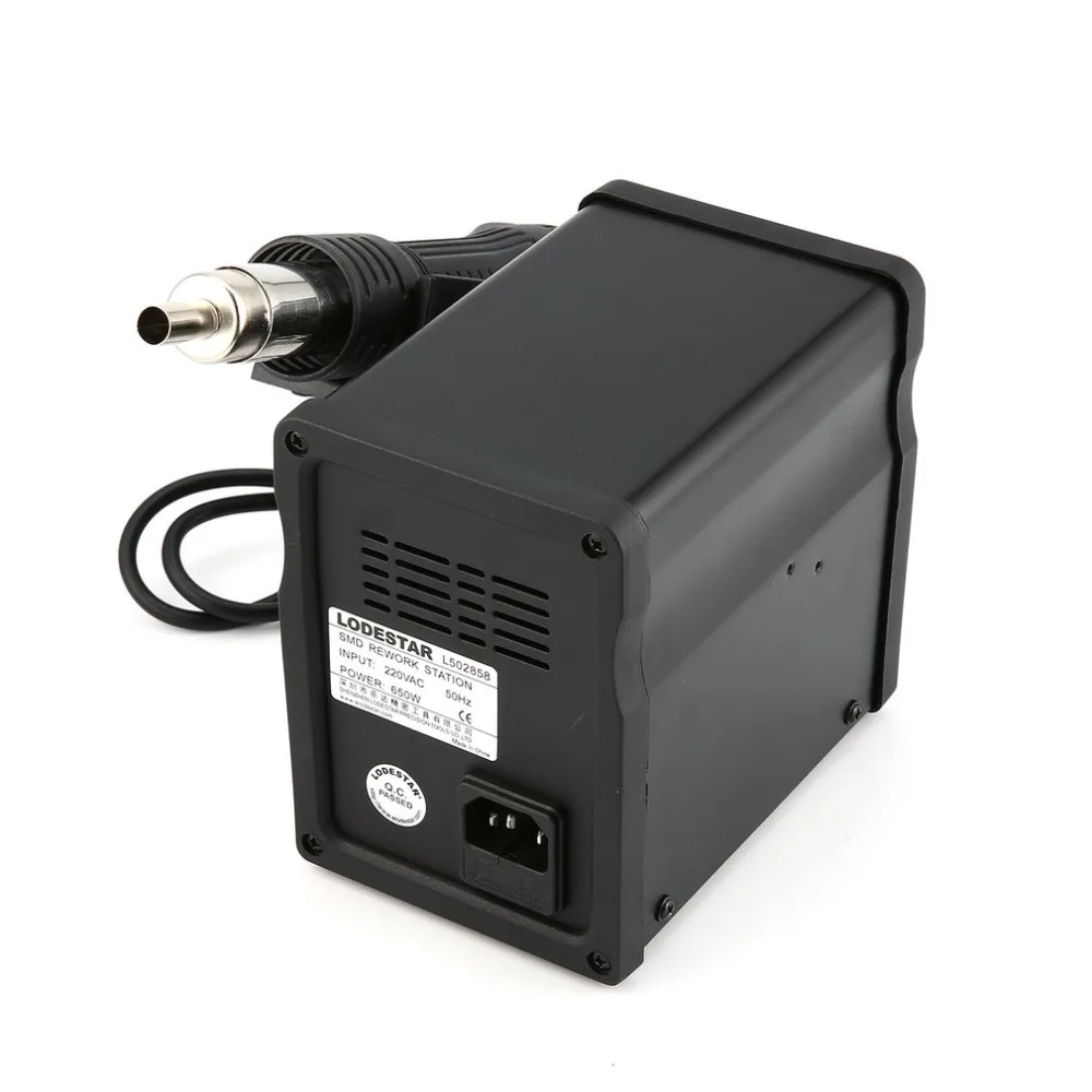 

Soldering Rework SMD Station Kit Digital LODESTAR 220V Hot Air Gun Desoldering Display Temperature For Repair Tools + 3 Nozzles