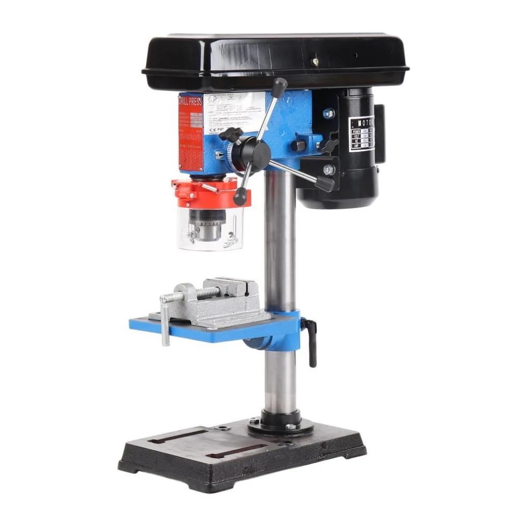 9 Speed Pillar Drill 16mm Chuck 550w Motor Press Bench Top Mounted Drilling