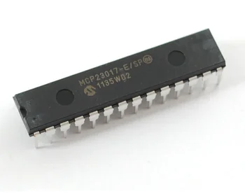 

50PCS MCP23017-E/SP DIP-28 MCP23017 16-Bit I/O Expander with I2C Interface IC