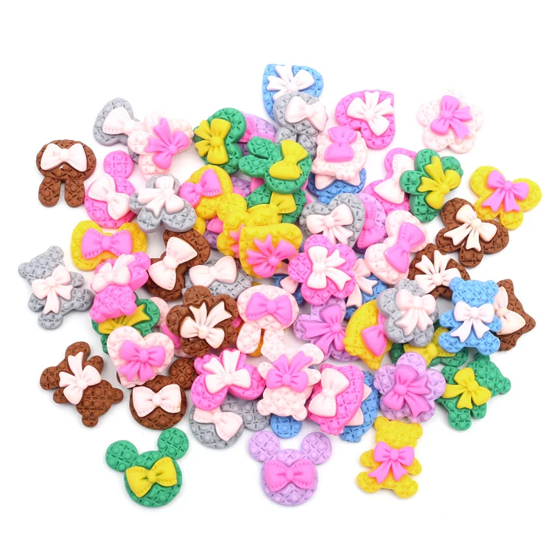 

30pcs Mixed Style Colourful Resin Decoration Crafts Flatback Cabochon Embellishments For Scrapbooking Beads Diy Accessories