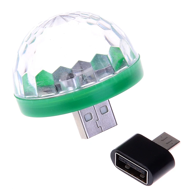 

1set LED Stage Light 4W Led Disco Ball Lights 2 Mode Mini Laser Stage Lighting USB Interface Lamp For Bar Home Party Decoration