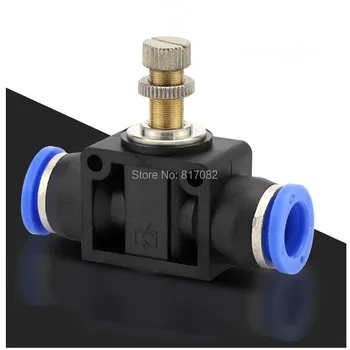 

Pneumatic Airflow Regulator 4mm 6mm 8mm 10mm 12mm OD Hose Tube Gas Flow Adjust Valve Connector Fitting Air Speed Control Crane