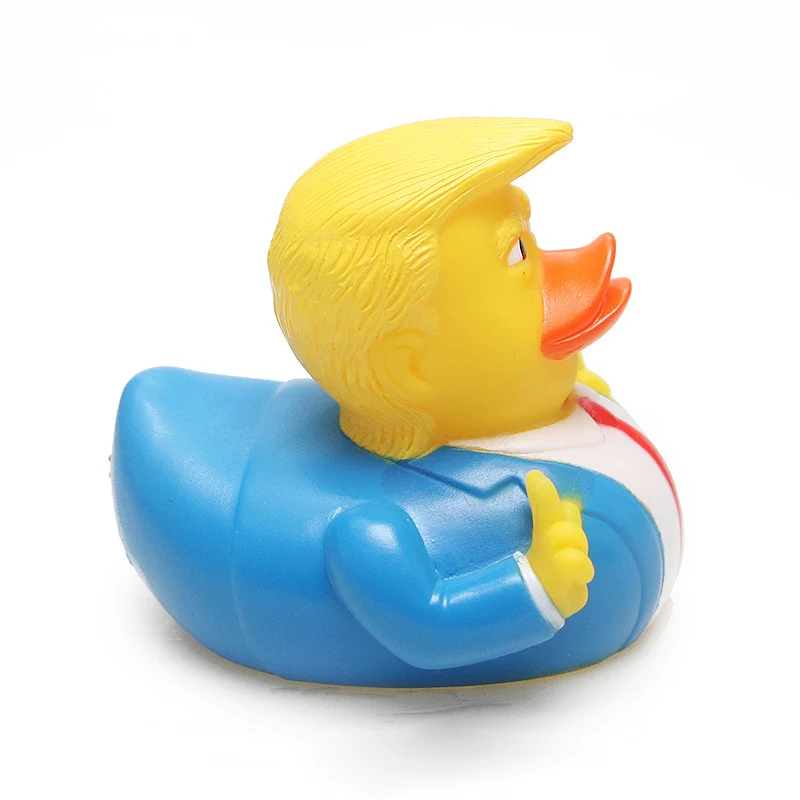Лидер продаж ванна Утка Дональд Трамп резиновая ПВХ пищащая утка детские