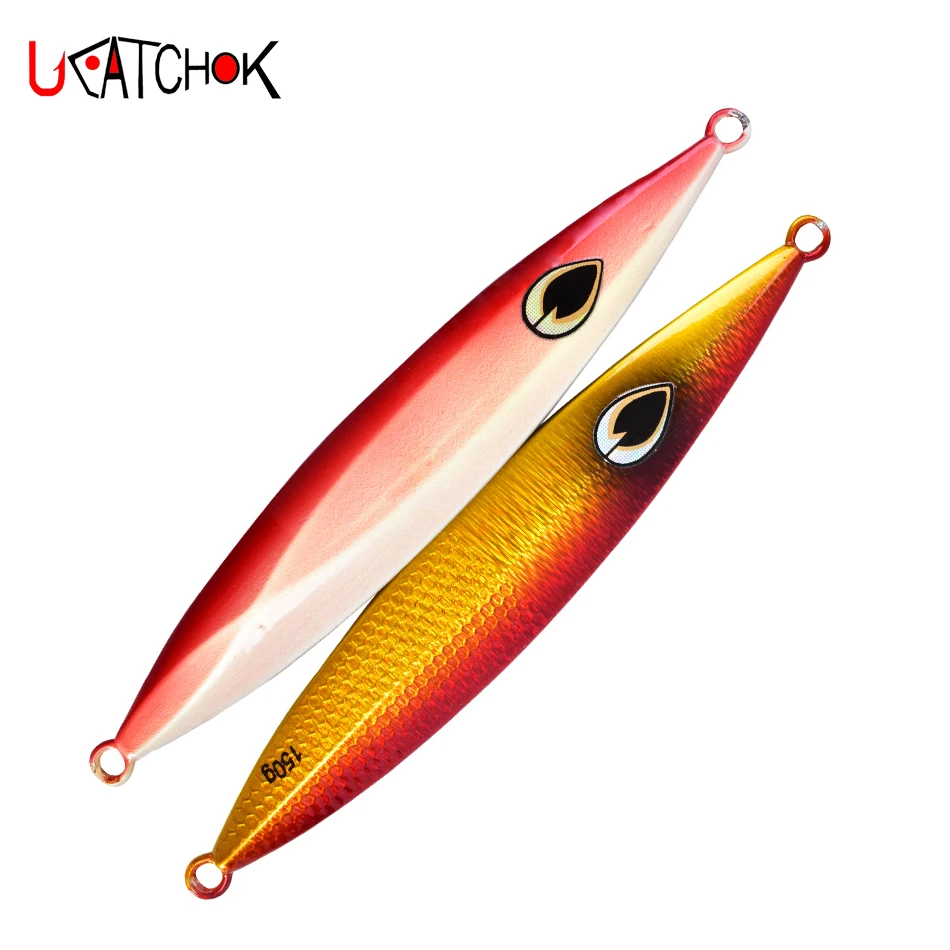 Gabarito de Água Isca de Pesca Colher de Peixe 260g Luminoso Lento Fundição Salgada Metal Jigging Chumbo Isca Vertical 3 Pçs 150g - 200g 8 Iscas artificiais