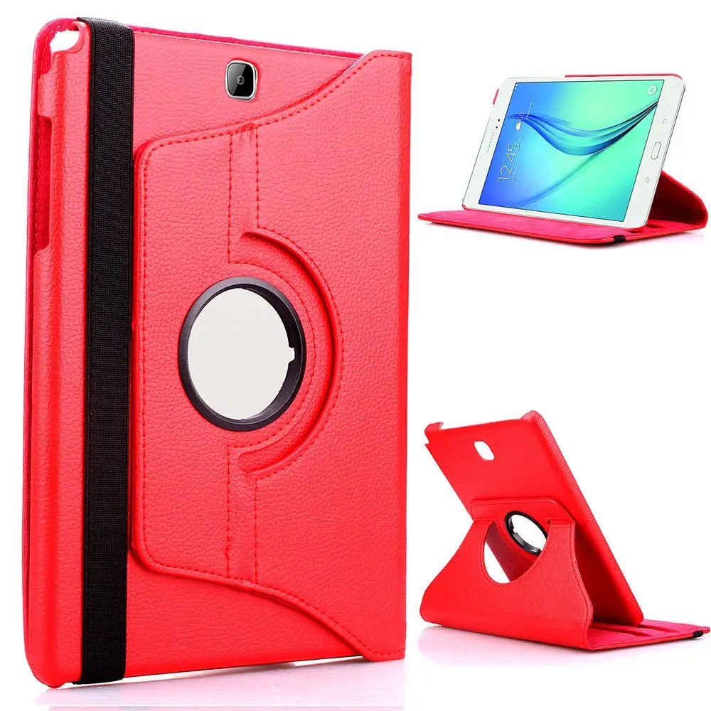 Для samsung Galaxy Note 10,1 2012 GT-N8000 N8000 N8010 N8020 планшетный чехол 360 Вращающийся откидной держатель подставка кожаный чехол - Цвет: For 360 Red