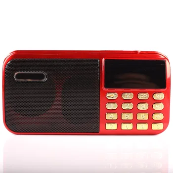 

C-803 Support TF Card Portable Mini FM Radio MP3 Radio Speaker Super Bass TF USB FM Player LED Torch 3.5mm Earphone Out Dancing