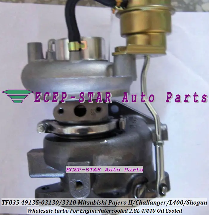 TF035-12T-4 49135-03130 49135-03310 Turbo Турбокомпрессор пригодный для Mitsubishi Pajero II Challanger L400 Shogun промежуточным 4M40 2.8L