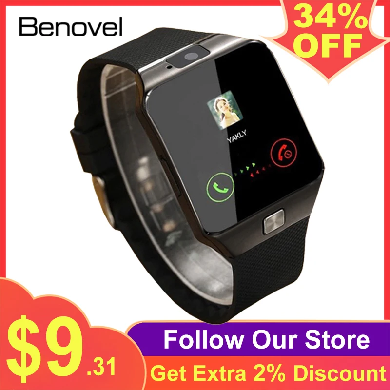 smart watch with camera bluetooth wrist watch sim card smartwatch for ios & android