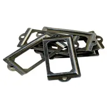 Почтовый ящик для файлов, дверная бирка, этикетка, держатель для карт, бронзовый тон, 8 шт