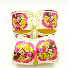 10pcs/lot Disney Minnie Mouse Ice Cream Cup Minnie Mouse Ice Cream Bowl Disposable Factory Selling Party Supplies 10pcs/lot Disney Minnie Mouse Ice Cream Cup Minnie Mouse Ice Cream Bowl Disposable Factory Selling Party Supplies