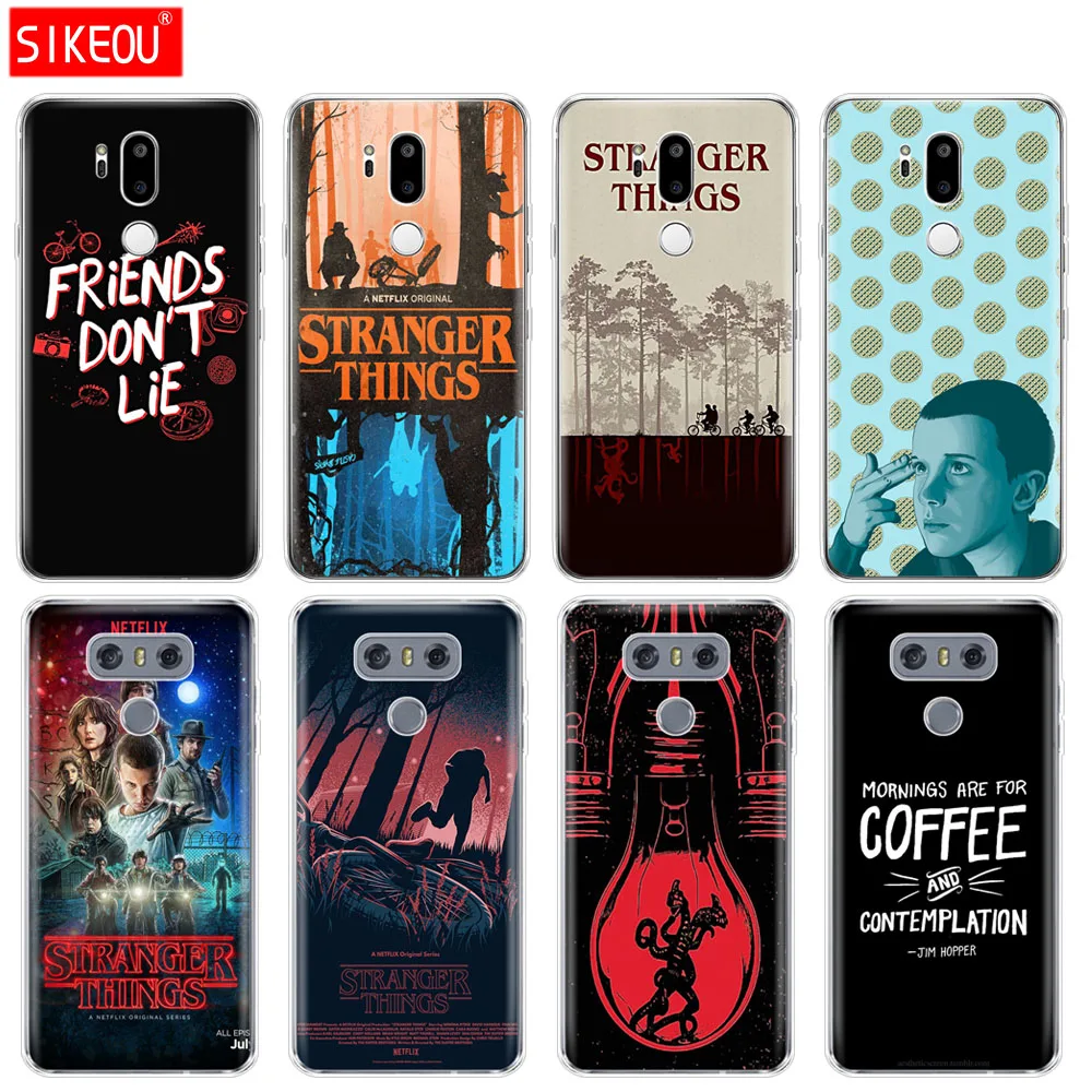 Силиконовый чехол для телефона LG G7 Q8 Q6 G6 MINI G5 V30 V7 V9 k10 k8 X POWER 2 stranger things|Бамперы| |