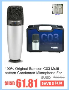 Samson Go Mic подключение Usb микрофон с сфокусированным рисунком технологии для Skype Facebook Google Hangouts бизнес-связи