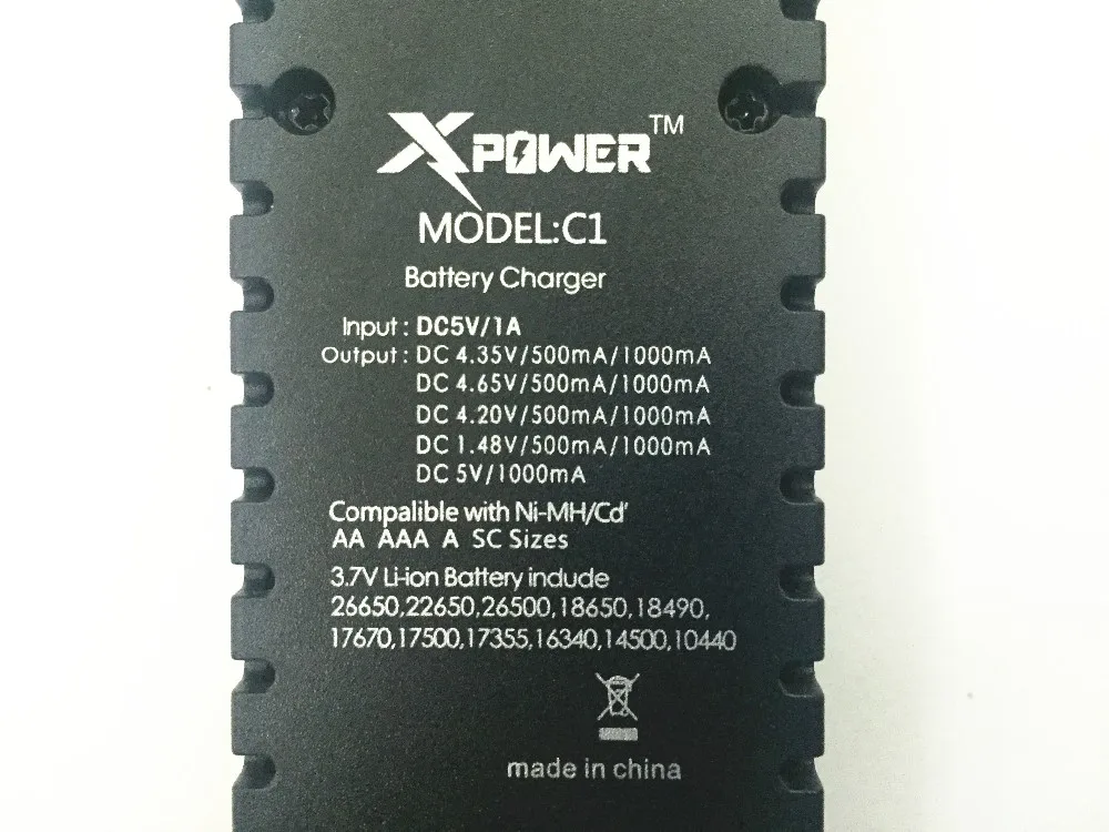 Xpower C1 умное универсальное Батарея Зарядное устройство литий-ионным металл-гидридных или никель литий-фосфатных Батарея, Дополнительный внешний аккумулятор с функцией против xtar nitecore opus умное устройство для зарядки никель-металлогидридных аккумуляторов от компании liitokala lii-100