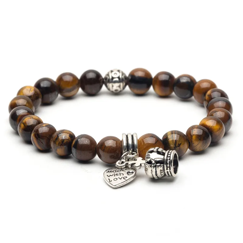 Бусы из природного камня Strand браслет для пары браслет для мужчин ...