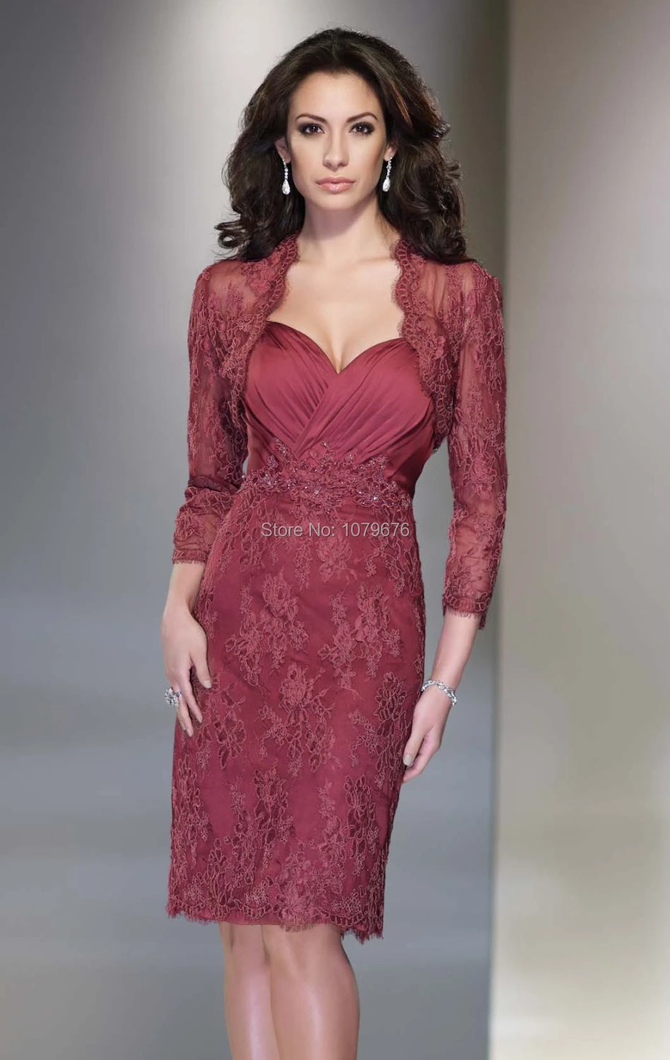 short burgundy mother of the bride dresses