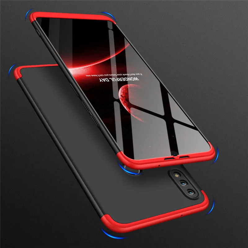 Tempered Glass With 3 in 1 Matte Shell Cover for Huawei Honor8X Max 7A 7C 7X 9 9Lite Case Cover 360 Full Protection Hard PC Case (6)