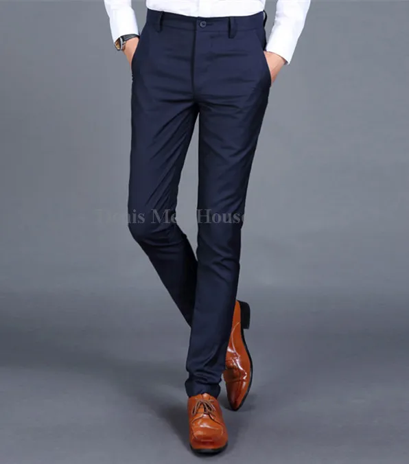 Мужские брюки, мужские облегающие брюки, брюки для офиса, мужские брюки большого размера, деловые классические мужские офисные брюки