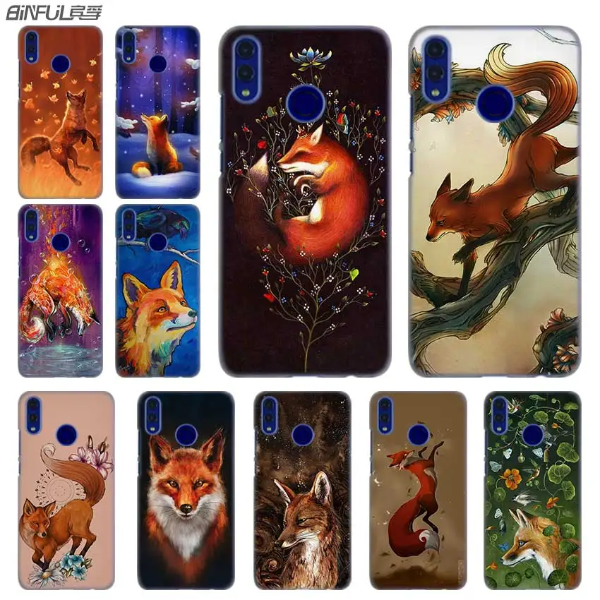 

Fashion luxury Phone cose cover for Huawei Honor 10i 8 8X 9X 10 Lite 4C 5X 6 6X 6C 7a 20 Pro 7X Anime funny foxs lovely cute