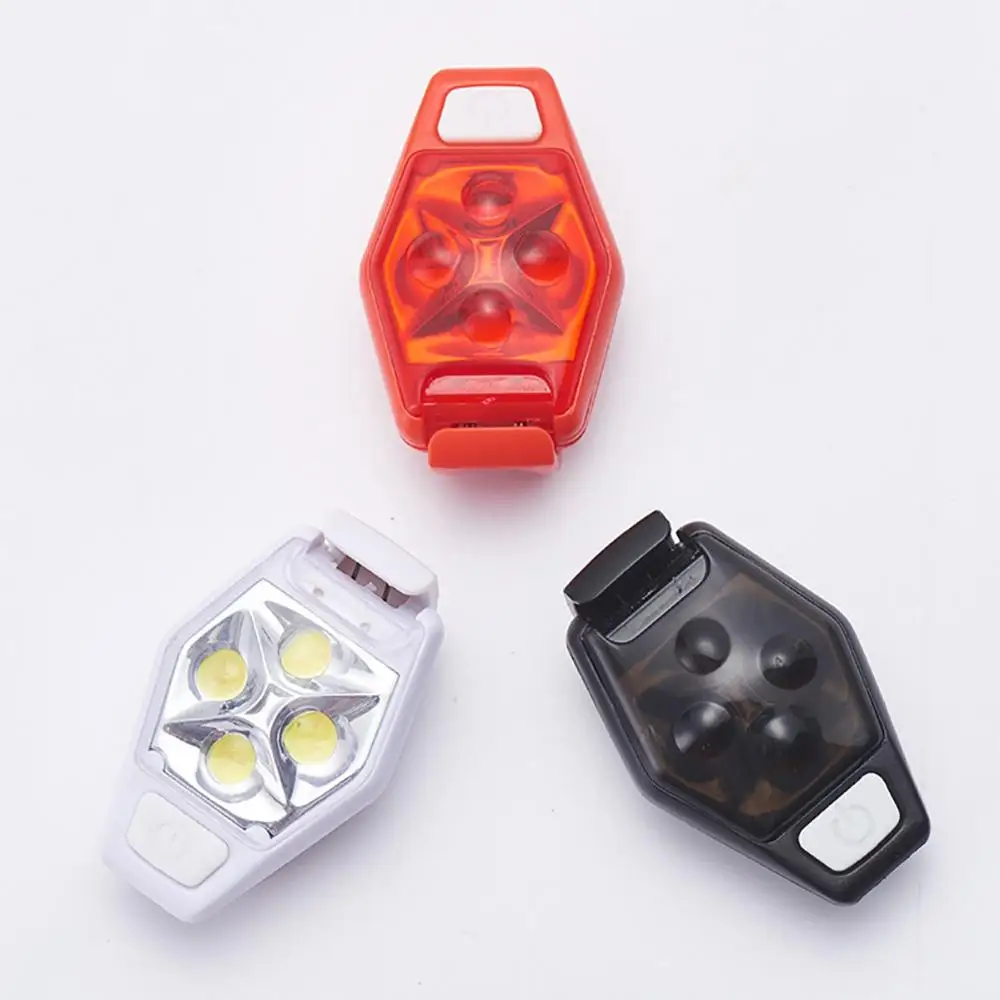 

1Pc LED Warning Light IPX4 Waterproof 4 Lighting Mode Clip-On Bike Waist Bag Lighting Tool For Cycling Running For Bicycle