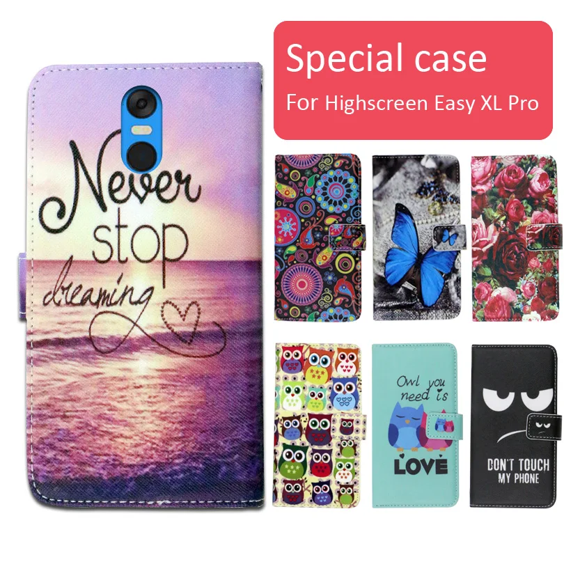 Модный мультяшный Печатный флип-кошелек кожаный чехол для Highscreen Easy XL Pro с