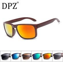 Горячая Распродажа, Матовые солнцезащитные очки для мужчин и женщин, фирменный дизайн, VR46, Ретро стиль, Ретро стиль, солнцезащитные очки для вождения, мужские, зеркальные, дерево, зерно, синий цвет