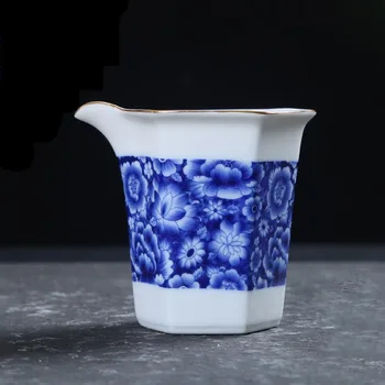 

200/300ML Chinese Style Ceramic Fair Cup Hand Painted Vintage Pattern Drinkware Office Tea Ceremony Accessories Coffee Milk Mugs