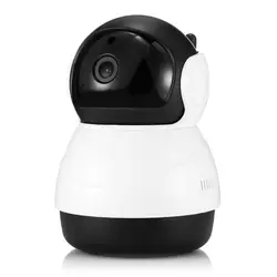 Черный и белый Беспроводной Wi-Fi мониторинга Камера безопасности дома видео наблюдения Ночное видение Fisheye Камеры скрытого видеонаблюдения