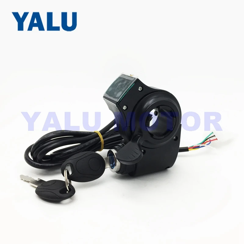 

12V-99V Electric Bike Twist Thumb Throttle With LCD Battery Display Speed Control 3 wires Electric Bicycle Scooter Accelerator
