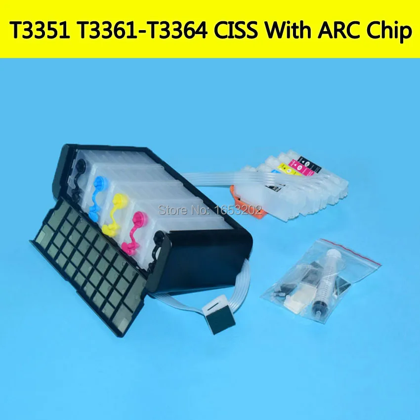 T3351 T3361-T3364 ARC Chip Bulk Ink Supply Ciss For EPSON XP-530 XP-630 XP-830 XP-540 XP-640 XP-645 XP-635 XP-900 XP-7100