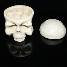 Татуировка питания аксессуары 1 шт. Смола череп головы Тип татуировки чернильнице Кепки держатели 7 отверстий костюм 15 мм чернил чашки для татуировки тела Книги по искусству