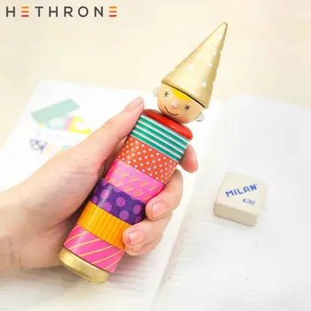 

Hethrone clown School pen Washi tape dispenser Washi tape holder Kantoorartikelen Office supplies gold stationery Bandschneider