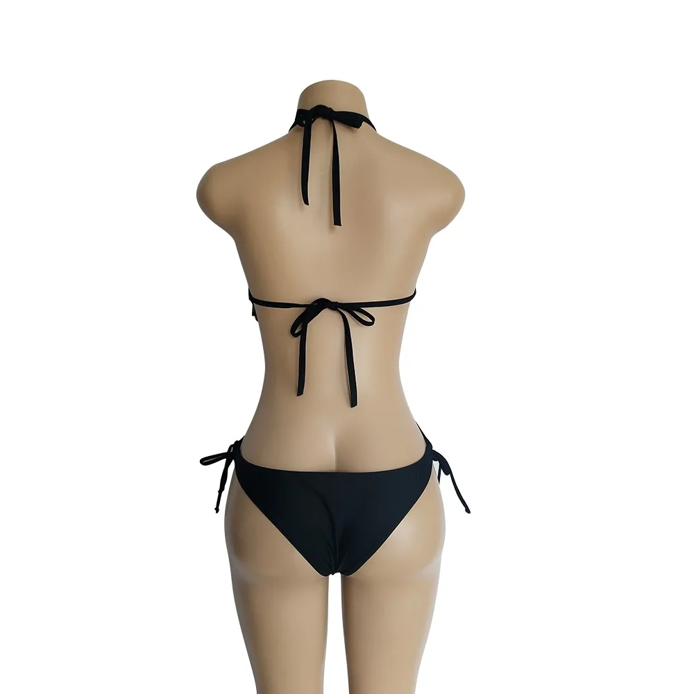 Купальная Одежда Цельный сексуальный сплошной Холтер кисточкой женский купальный костюм бандаж монокини шорты пляжные 18Dec10