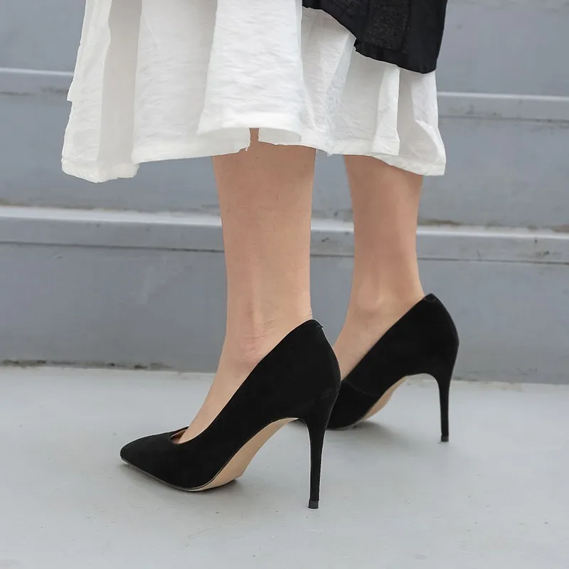 Женские туфли-лодочки из лакированной кожи с острым носком на высоком каблуке; новые черные туфли-лодочки на тонком каблуке; модная женская обувь из овечьей кожи для вечеринок; YOUGOLUN A103