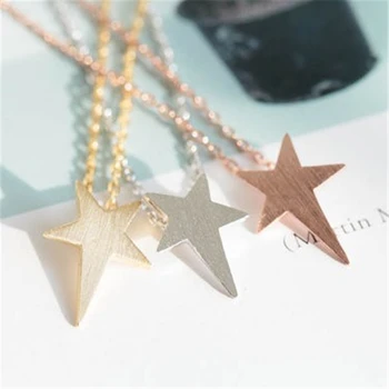 

Fashion pentagram plane drawing pendant necklace necklaces for women