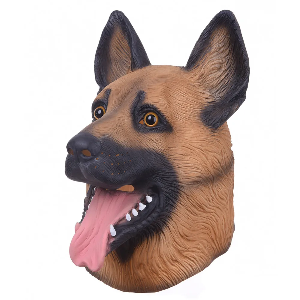 

scary Wolf Dog Latex Mask Breathable Novelty Full Face Head Mask Halloween Masquerade Mask Fancy Dress Festival Party Decoration