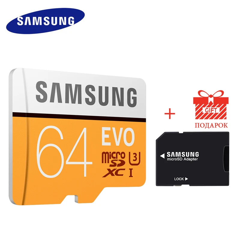 SAMSUNG Micro SD C10 32G 64G Memory Card EVO MicroSD UHS I Class10 SDHC SDXC C10
