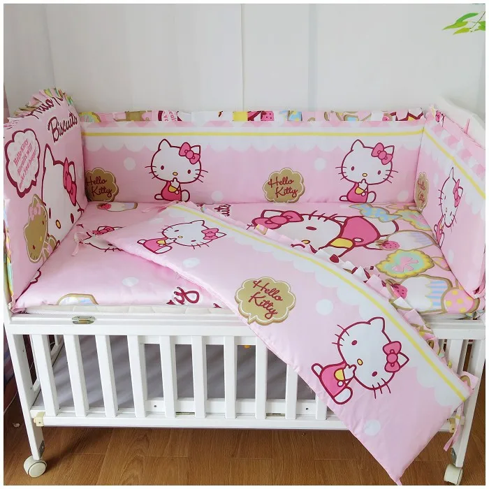 Jogo de Cama do Berço do Bebê Protetor de Cuna Roupa de Cama Pára-choques + Folha + Fronha Berço Decoração 4 6 Pçs Kit 3 6 pçs jogo de cama do berço