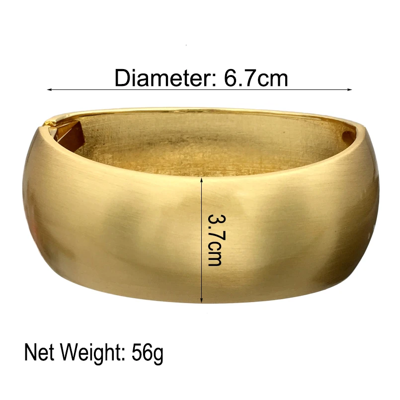 MANILAI Inferior smooth Gold Color Alloy Punk Cuff Bracelets Women 2018 Geometric Statement Bangles Bracelets Big Jewelry