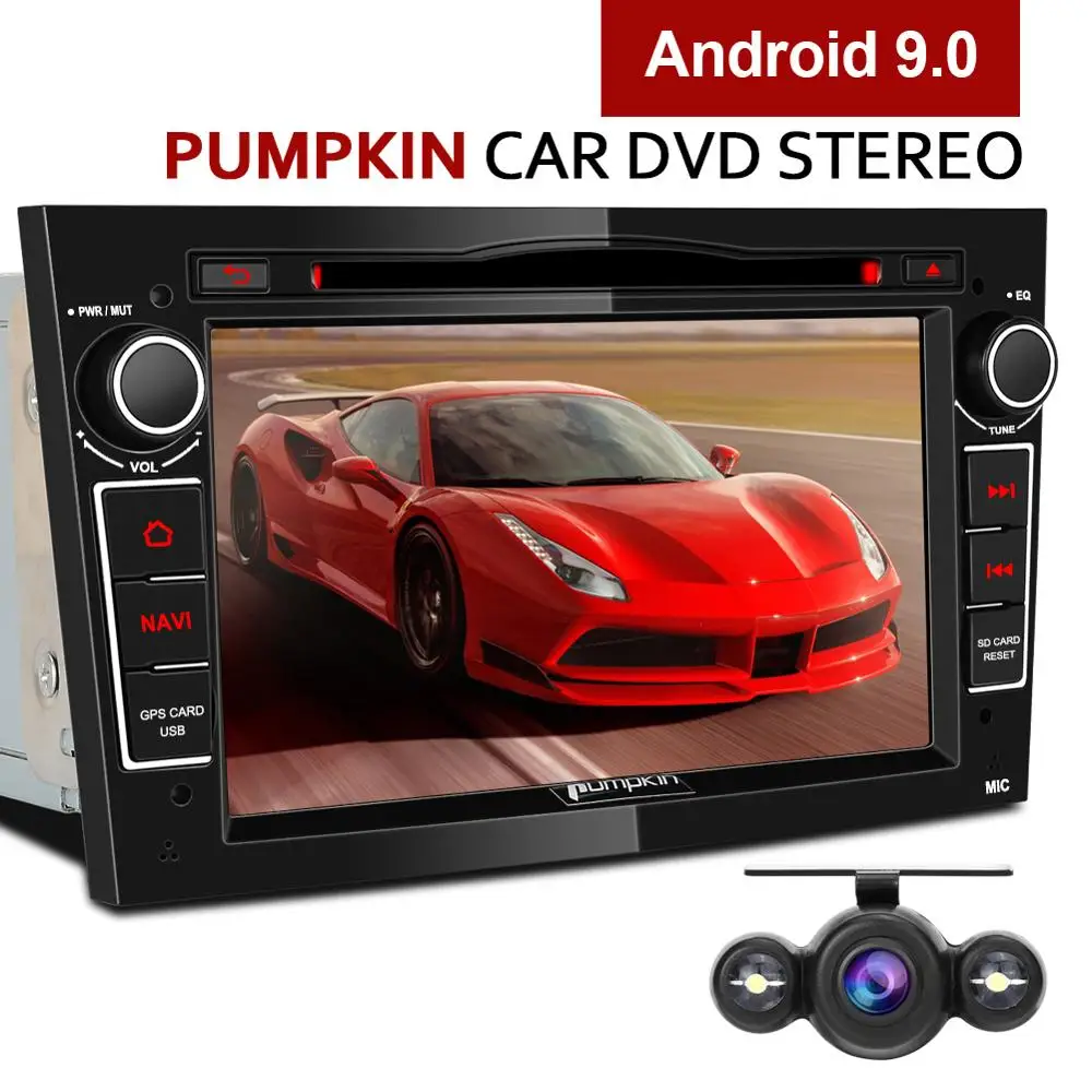 Тыква 2 Din 7 &quotAndroid 9 0 Автомобильный мультимедийный DVD плеер GPS навигация Bluetooth