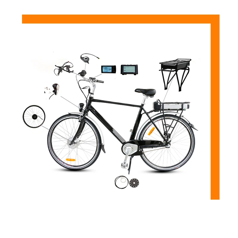 Clearance JS 48V 500W 14Ah Ebike  Conversion Kit  Lithium Battery Powerful Motor Wheel 20 26 700C Hub Brushless Electric Bicycle Qicycle 3 1